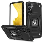 Armor husa suport magWozinsky Ring Samsung Galaxy Galaxy S23+ carcasă blindată netic ring negru