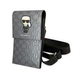 Karl Lagerfeld Geantă de mână KLWBSAMIPG argintiu/argintiu Iconic Karl Monogram Patch