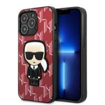 Husa iPhonecase Karl Lagerfeld Klhcp13lpmnikpi 13 Pro / 13 6.1" Hard Red / Red Monogram Ikonik Patch roșu / roșu Case
