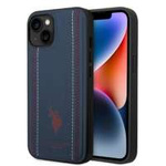 Husa iPhone US Polo USHCP14MPFAV 14 Plus 6.7" albastru marin/marin albastru marin Cusătura din piele