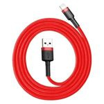 Cablu BASEUS Lightning USB Cafule 2.4A 1m roșu