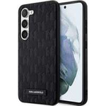 Husacase Karl Lagerfeld KLHCS23MSAKLHPK S23 Plus S916 hard negru/negru Saffiano Mono Mono Metal Logo Case