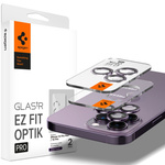 Spigen iPhone Protector de cameră Optik.tr "ez Fit" Protector de cameră 2-pack 14 Pro / 14 Pro Max Deep Purple