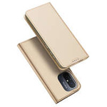 Husa husa Dux Ducis Skin Pro pentru Xiaomi Redmi 11A / Poco C55 / Redmi 12C flip cover card portofel stand de aur Case