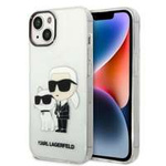 Husa Apple iPhone KARL LAGERFELD 14 Plus IML GLIT NFT Karl&amp;Choupette Clear Hardcase