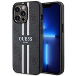Husa iPhonecase MagSafe Guess GUHMP13XP4RPSK 13 Pro Max 6.7" negru/negru Hard 4G cu dungi imprimate Case