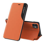 Eco piele View Case caz elegant husa cu clapetă și funcție de stand iPhone 13 Pro portocaliu