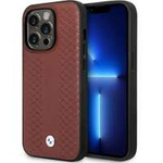 Husa iPhone BMW BMHCP14X22RFGR 14 Pro Max 6.7" burgundy/burgundy Piele cu model diamant BMW BMHCP14X22RFGR