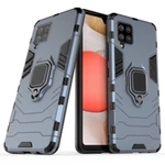 Inel Armor blindat hibrid husa capac + magnetic suport Samsung Galaxy A42 5G albastru
