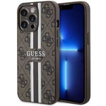 Husa iPhonecase MagSafe Guess GUHMP13LP4RPSW 13 Pro / 13 6.1" maro/maro tare 4G dungi imprimate Case