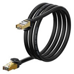 Baseus cablu Speed Seven rețea de mare viteză RJ45 10Gbps 1,5 m negru (WKJS010201)