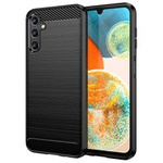Case husanounou Carbon Samsung Galaxy Galaxy A14 5G flexibil siliko carbo capac negru