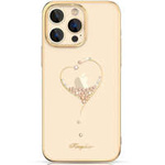 Husa Husa iPhone Kingxbar Wish Series 14 Plus Împodobită cu cristale Gold Case