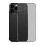 Baseus Case husa iPhone Capac din sticlă mată pentru carcasa rigidă 13 Pro Max cu ramă din gel negru (ARWS001101)