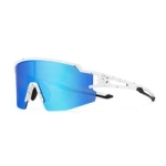 Ochelari de Ciclism Rockbros Kids, Polarizati, Protectie UV, Copii - Albi