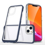 Clear 3in1 husa pentru iPhone 13 mini gel cover cu cadru albastru
