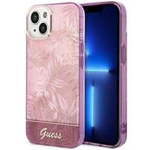 Husa Apple iPhone GUESS 14 Plus Jungle Collection Pink Hardcase