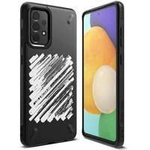 Ringke ONYX Design durabil husa husa Samsung Galaxy A72 4G negru (vopsea) (OXSG0047)