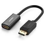 Cablu UGREEN Adaptor DisplayPort HDMI MM137 FullHD negru