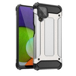 Hybrid Armor hărțuit hibrid husa husă Samsung Galaxy A22 4G argintiu