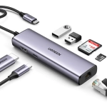 Adaptor Hub UGREEN, USB_C la 2x USB 3.0, HDMI, RJ45, SD/TF