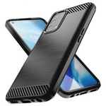 Carbon Case flexibil husa acoperire OnePlus Nord N200 5G negru