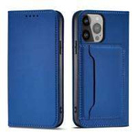 Mag Case husa net Card Samsung Galaxy S23 flip capacul de acoperire portofel stand albastru
