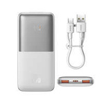 Baseus cabluriPowerbank Bipow Pro 10000mAh 20W alb cu m USB tip A - USB tip C 3A 0.3m (PPBD040202)