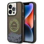 Husa Apple iPhone Liquid Glitter KARL LAGERFELD 14 Pro RSG Black Hardcase