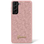 Husa case Glitter Guess GUHCS23SHGGSHP S23 S911 pink/pink hard Script Case
