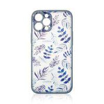 Case husa iPhone Design pentru 12 Pro Max capac floral albastru închis