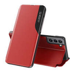 Eco Leather View Case husă elegantă husa cu clapetă și funcție stand Samsung Galaxy S22+ (S22 Plus) roșu