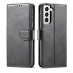 Magnet Case husă elegantă husa husă cu clapetă și funcție de suport Samsung Galaxy S22+ (S22 Plus) negru