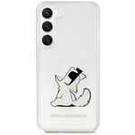 Husacase Karl Lagerfeld KLHCS23MCFNRC S23 Plus S916 transparent tare Choupette Fun Case