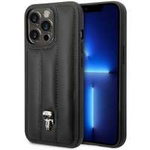 Husa iPhonecase Karl Lagerfeld 14 Pro 6.1" negru/negru dur Puffy Ikonik Pin