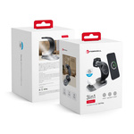 incarcator MagSafe Forcell inductiv Qi 3in1 15W WC12 suportă încărcare de la negru