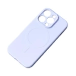 Husă din silicon Samsung Galaxy S25 Edge cu MagSafe - Albastru deschis