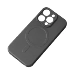 Husă din silicon Samsung Galaxy A56 5G cu MagSafe - neagră