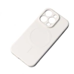 Husa din silicon Samsung Galaxy S25 Edge cu MagSafe - Bej