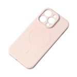 Husă din silicon Samsung Galaxy A56 5G cu MagSafe - roz