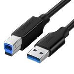 cablu Ugreen Cablu USB-A - USB-B 5Gb/s pentru imprimantă 2m negru (US210)