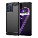 Carbon Case flexibil husa husa Realme 9 Pro + (9 Pro Plus) negru
