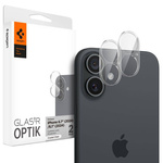 Spigen IPhone CAMERĂ FOTO PROTECTOR OPTIK GLAS.TR CAMERĂ FOTO PROTECTOR 2-PACK 16 / 16 PLUS CRISTAL CLAR