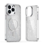 Glitter Case cu MagSafe pentru Samsung Galaxy S25 Edge - albă