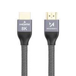 Wozinsky HDMI 2.1 8K 60 Hz 48 Gbps / 4K 120 Hz / 2K 144 Hz cablu argintiu de 2 m (WHDMI-20)