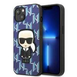 Husa iPhonecase Karl Lagerfeld Klhcp13spmnikbl 13 Mini 5.4" Hard Blue / albastru Monogramă Ikonik Patch Case