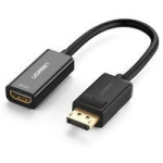 Ugreen przejściówka kabel przewód z DisplayPort (męski) na HDMI (żeński) (jednokierunkowy) 1080P 60Hz 12bit czarny (40362)