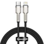 Baseus Cafule Series Metal Data USB Type C - Lightning Cable Power Delivery 20 W 1 m black (CATLJK-A01)