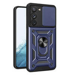 Husa Armor Husa Hybrid Camshield pentru Samsung Galaxy S23 Capac blindat pentru camera foto albastru Case