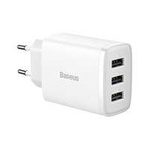 Baseus Compact incarcator 3x USB 17W alb (CCXJ020102)